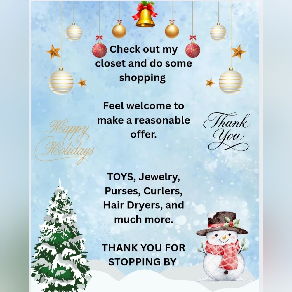 HAPPY HOLIDAYS TO ALL